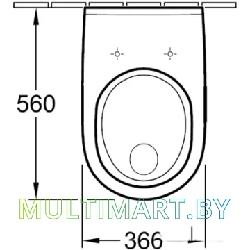 Унитаз Villeroy & Boch O.novo 5660HR01 картинка 5